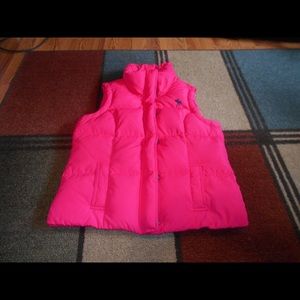 Large pink Abercrombie vest